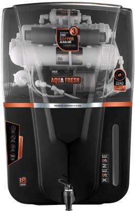 Aqua Fresh Smoke Audi 18 ltr drink pure India 1st BIS (IS 16240 :2023) CM/L8100159306 18 L RO + UV + UF + TDS + ALK + Copper Water Purifier  (Smoke, Black) Flipkart Deal