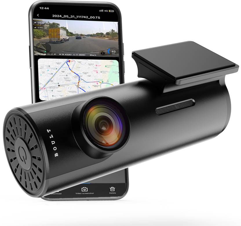 Boult Cruisecam X1 GPS 1080p, 170&deg; FOV, WIFI, G-Sensor, Collision Detection, In-App In-car Camera System  (1 Camera, 1080p) Flipkart Deal