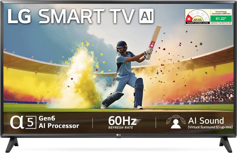 LG LR57 80 cm (32 inch) HD Ready LED Smart WebOS TV 2025 Edition with | Alpha5 Gen 6 AI Processor | 100+ Free Channels | AI Functions | HDR10 | Magic Remote Compatible | 60Hz Refresh Rate | Satellite Connectivity | Wi-Fi (Built-In)  (32LR570B6LA) Flipkart Deal