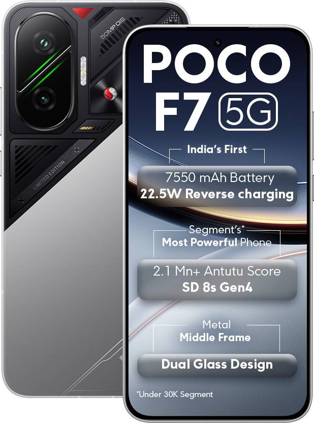 Poco F7 5G Phone Price, Specs, Comparison and Reviews (29th