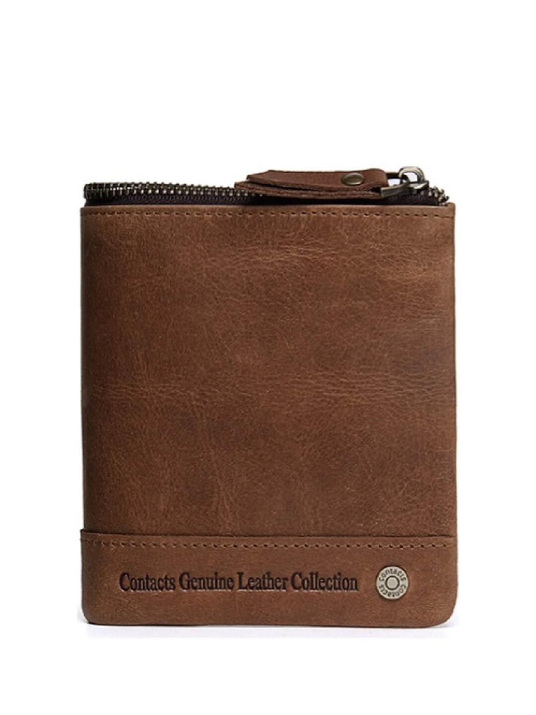 CONTACTS Men Beige Leather Wallets With RFID Myntra Deal