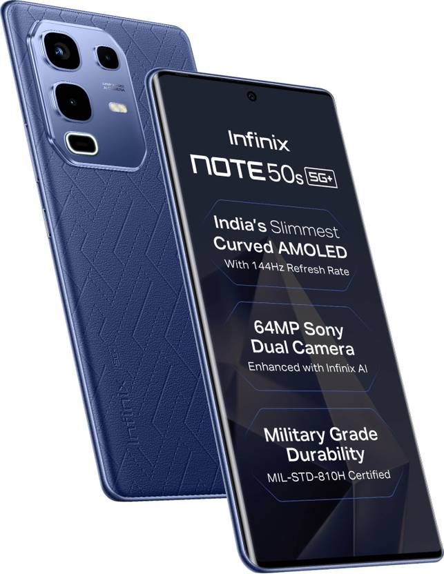 Infinix Note 50s 5G+ (Marine Drift, 128 GB)  (6 GB RAM) Flipkart Deal