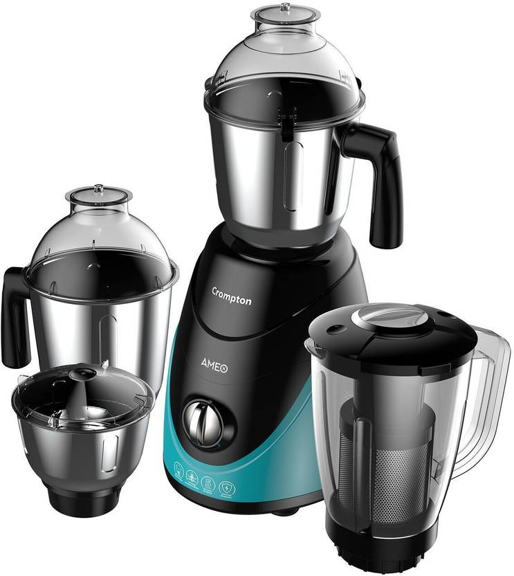 Crompton Ameo 750 W Mixer Grinder  (ACGM-AMEO-4 JARS | 4 Jars | Black, Blue) Flipkart Deal