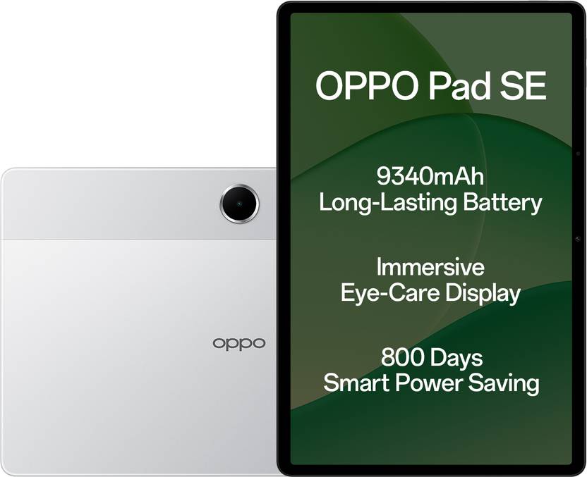 OPPO Pad SE 4 GB RAM 128 GB ROM 10.95 inch with Wi-Fi Only Gaming Tablet (Starlight Silver) Flipkart Deal