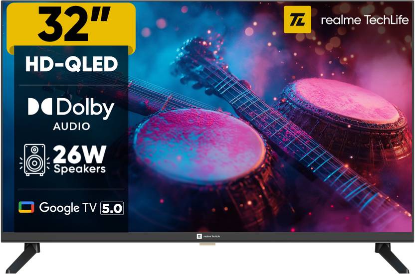 realme TechLife 80 cm (32 inch) QLED HD Ready Smart Google TV 2025 Edition  (32HDGQRDDAQ) Flipkart Deal realme TechLife 80 cm (32 inch) QLED HD Ready Smart Google TV 2025 Edition  (32HDGQRDDAQ) Flipkart Deal