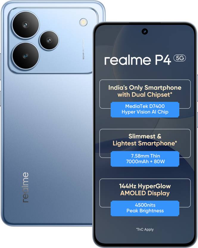 realme P4 5G (Engine Blue, 128 GB)  (8 GB RAM) Flipkart Deal