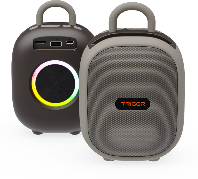 TRIGGR Roar 12 Portable BT, V5.3, FM Mode, Rubber Finish, 8 Hr Playtime 12 W Bluetooth Speaker  (Rustic Dust, Mono Channel) Flipkart Deal