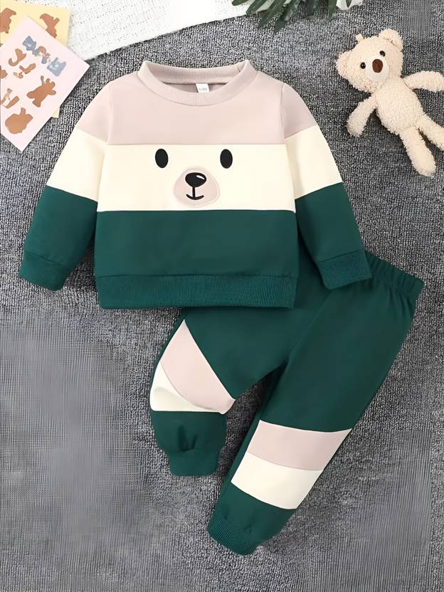 Baby Boys & Baby Girls Casual T-shirt Track Pants  (GREEN) Flipkart Deal Baby Boys & Baby Girls Casual T-shirt Track Pants  (GREEN) Flipkart Deal