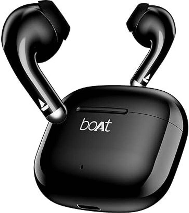 boAt Airdopes 101v2, Flex Fit Tips,13mm Drivers, Stream Ad Free Music via App Support Bluetooth  (Pitch Black, True Wireless) Flipkart Deal