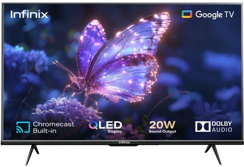 Infinix 32GH3Q 80 cm (32 inch) QLED HD Ready Smart Google TV 2025 Edition with Bezel-less Design| EPIC Engine| Google Assistant| Built-in Chromecast| Google Home App compatibility| Dual-Band WiFi|  (32GH3Q) Flipkart Deal
