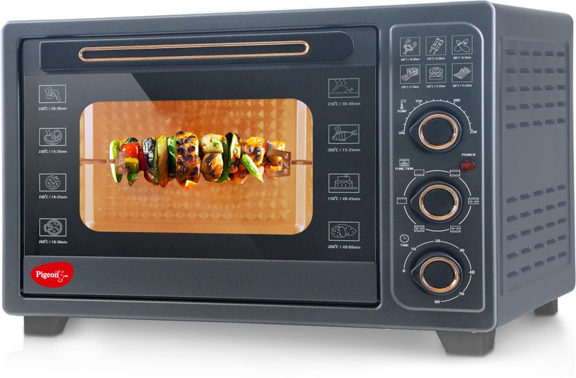 Pigeon 40-Litre Oven Toaster Grill (OTG)  (Electronic Oven with Rotisserie, Black) Flipkart Deal