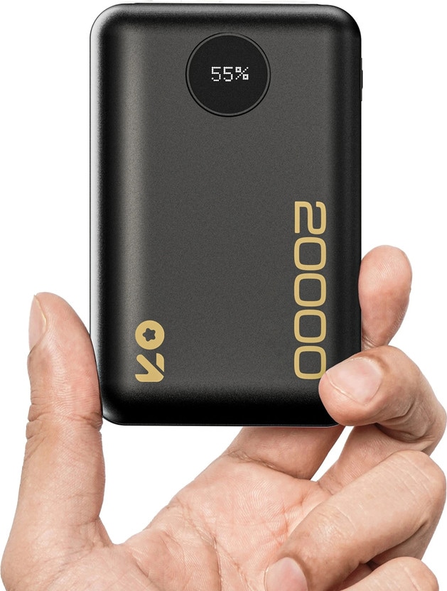GOBOULT 20000 mAh 22.5 W Power Bank  (Pure Black, Lithium Polymer, Fast Charging for Earbuds, Mobile, Smartwatch, Speaker, Tablet, Trimmer) Flipkart Deal