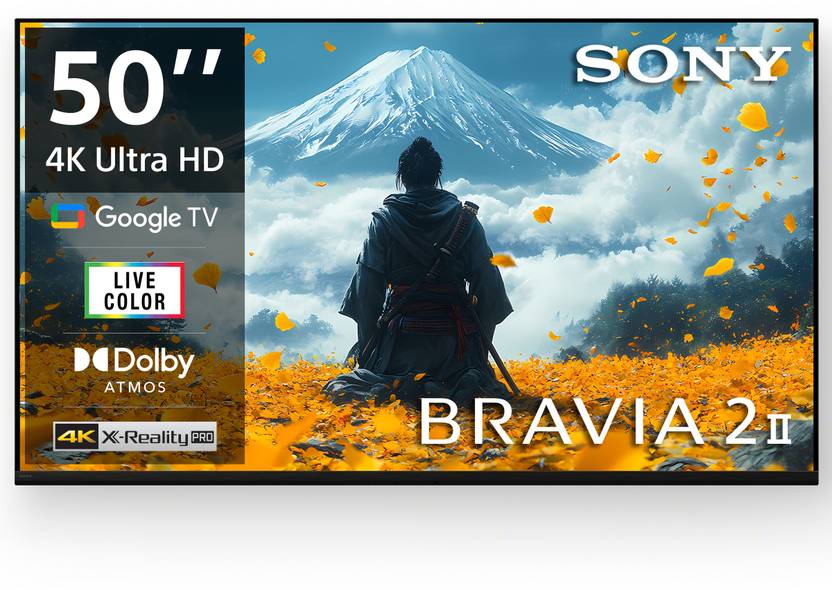 SONY BRAVIA 2 II 125.7 cm (50 inch) Ultra HD (4K) LED Smart Google TV 2025 Edition  (K-50S22BM2) Flipkart Deal