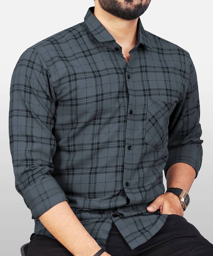 Surhi Men Regular Fit Checkered Spread Collar Casual Shirt Flipkart Deal