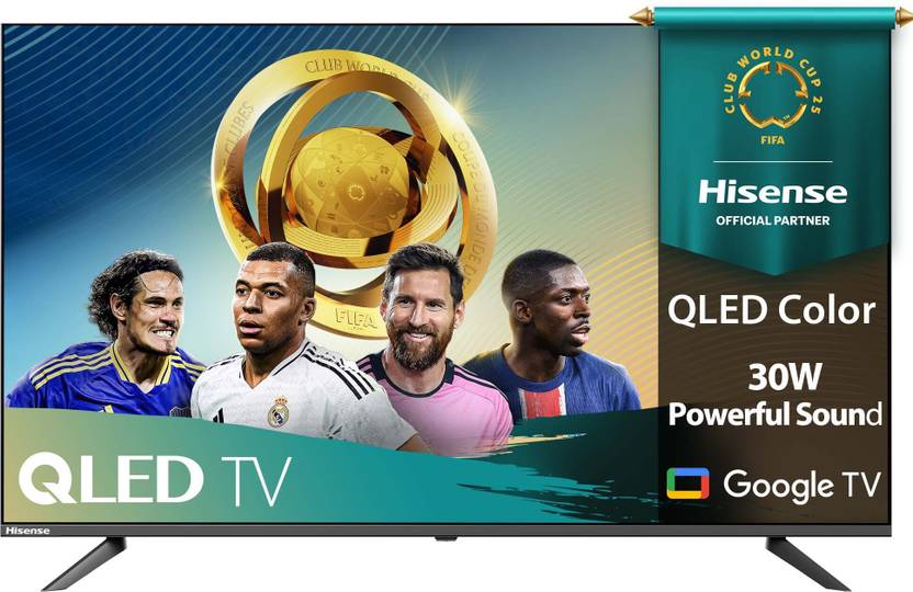 Hisense 43E5Q 108 cm (43 inch) QLED Full HD Smart Google TV 2025 Edition with 30W Powerful Sound Output| Dolby Audio| Super Bright Panel  (43E5Q) Flipkart Deal