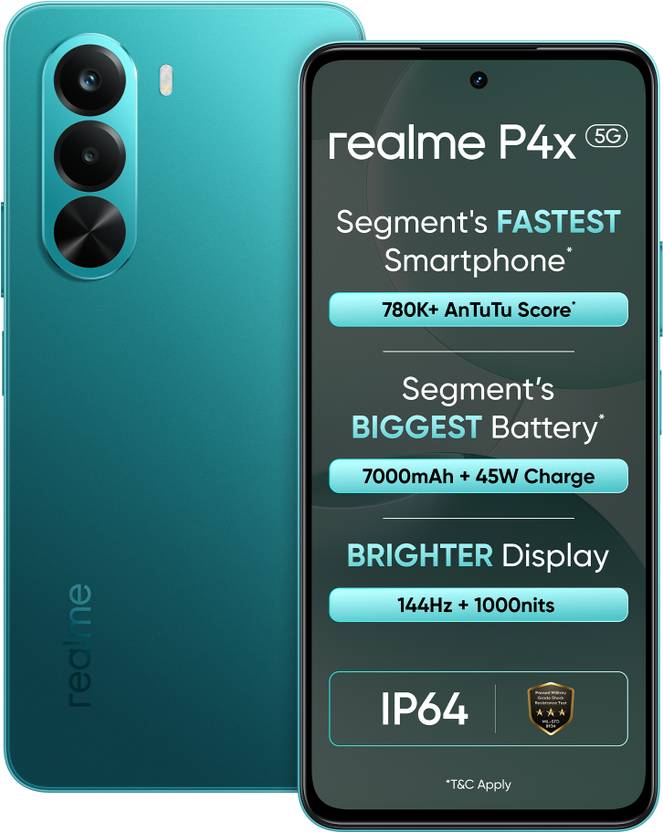 realme P4x 5G (Lake Green, 256 GB)  (8 GB RAM) Flipkart Deal