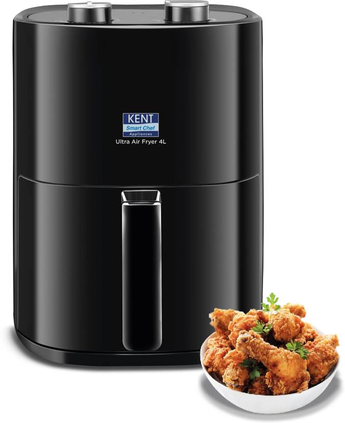 KENT Ultra Air Fryer 4L 1300W | Fry, Bake, Grill & Roast | Up to 80% Less Oil Usage | Rapid Heat Circulation | Adjustable Temperature Control Knob 80 to 200 | Auto Cut-Off Air Fryer  (4 L) Flipkart Deal