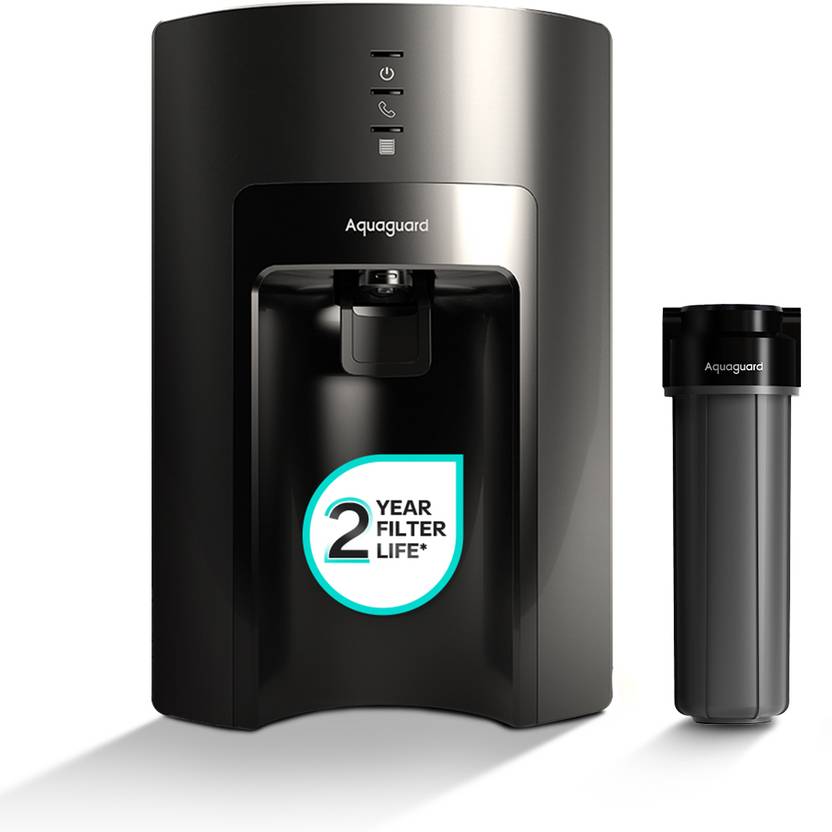 Aquaguard Sure Delight Aquasaver ROUVUF2X 6 L RO + UV + UF Water Purifier 2-year filter life | With Mega Sediment filter | 2 Free cleaning service | 60% Higher Water Recovery | 9-Stage Purification (Dark Black) Flipkart Deal