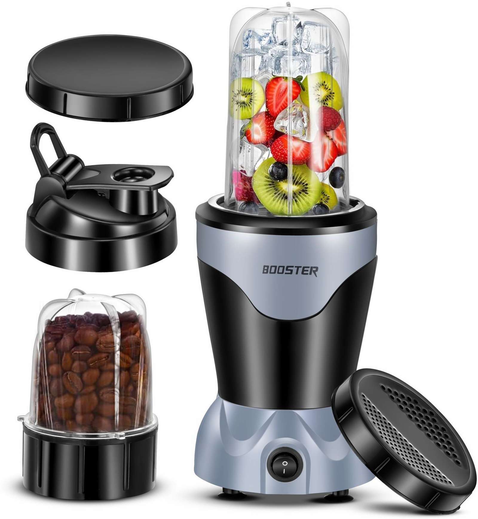 BOOSTER Powerful 400 W Juicer Mixer Grinder 400 W Juicer Mixer Grinder (Nutri_Pro | 2 Jars | Black, Grey) Flipkart Deal
