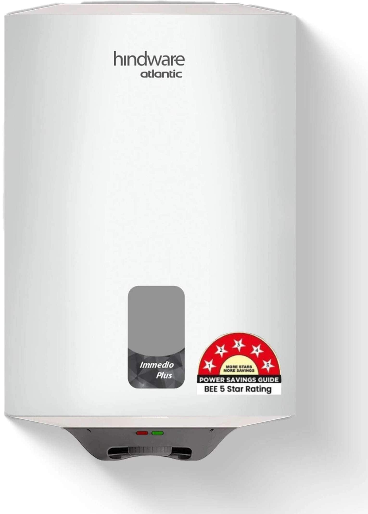 Hindware Smart Appliances 25 L Storage Water Geyser | 5 Star BEE Energy Rating | Glassline Tanked (Immedio Plus, White, Grey) (White, Grey) Flipkart Deal