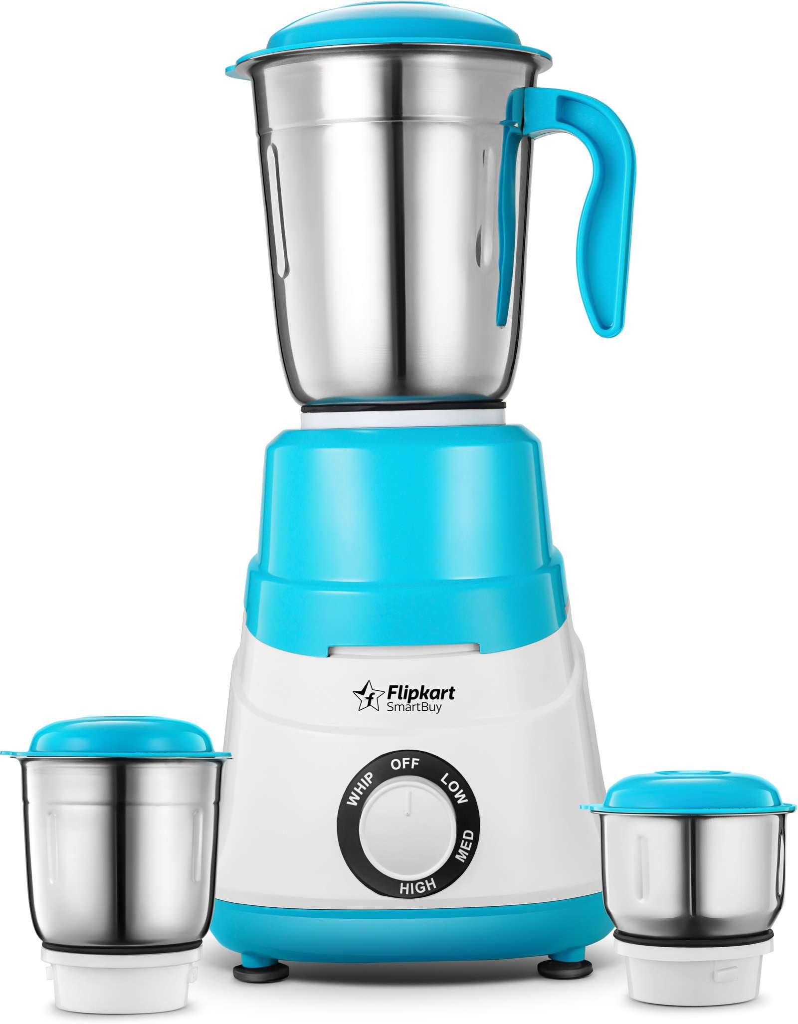 Flipkart SmartBuy Pento Blue 500 W Juicer Mixer Grinder (Pento | 3 Jars | Sky Blue) Flipkart Deal