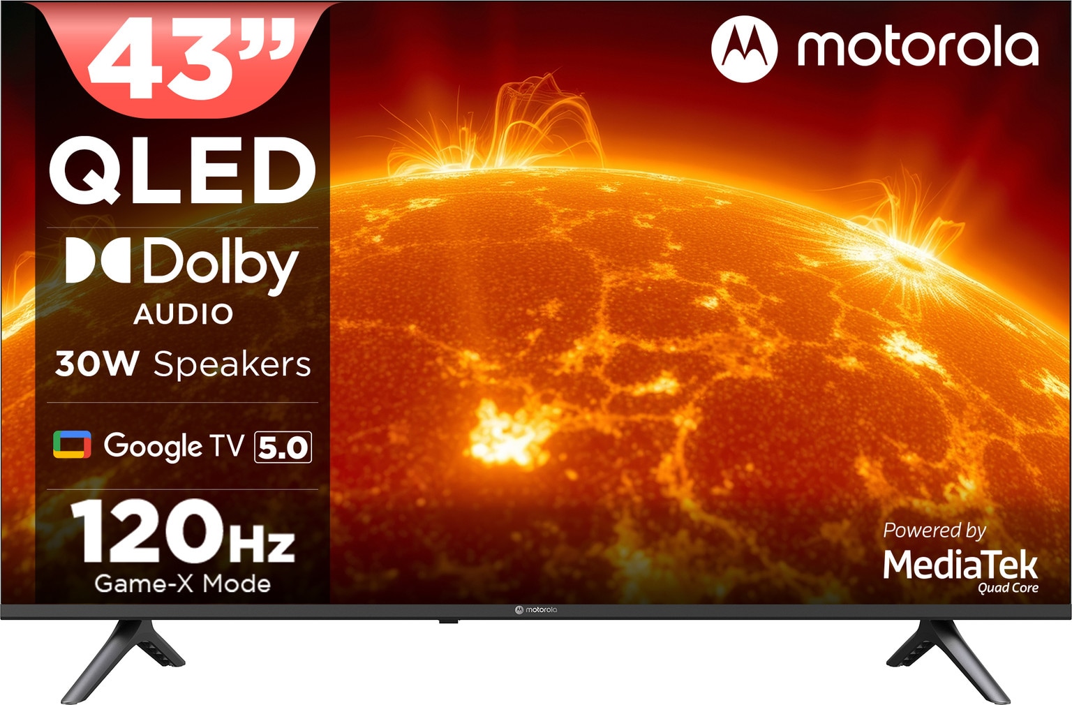 Motorola 108 cm (43 inch) QLED Ultra HD (4K) Smart Google TV 2025 Edition Flipkart Deal