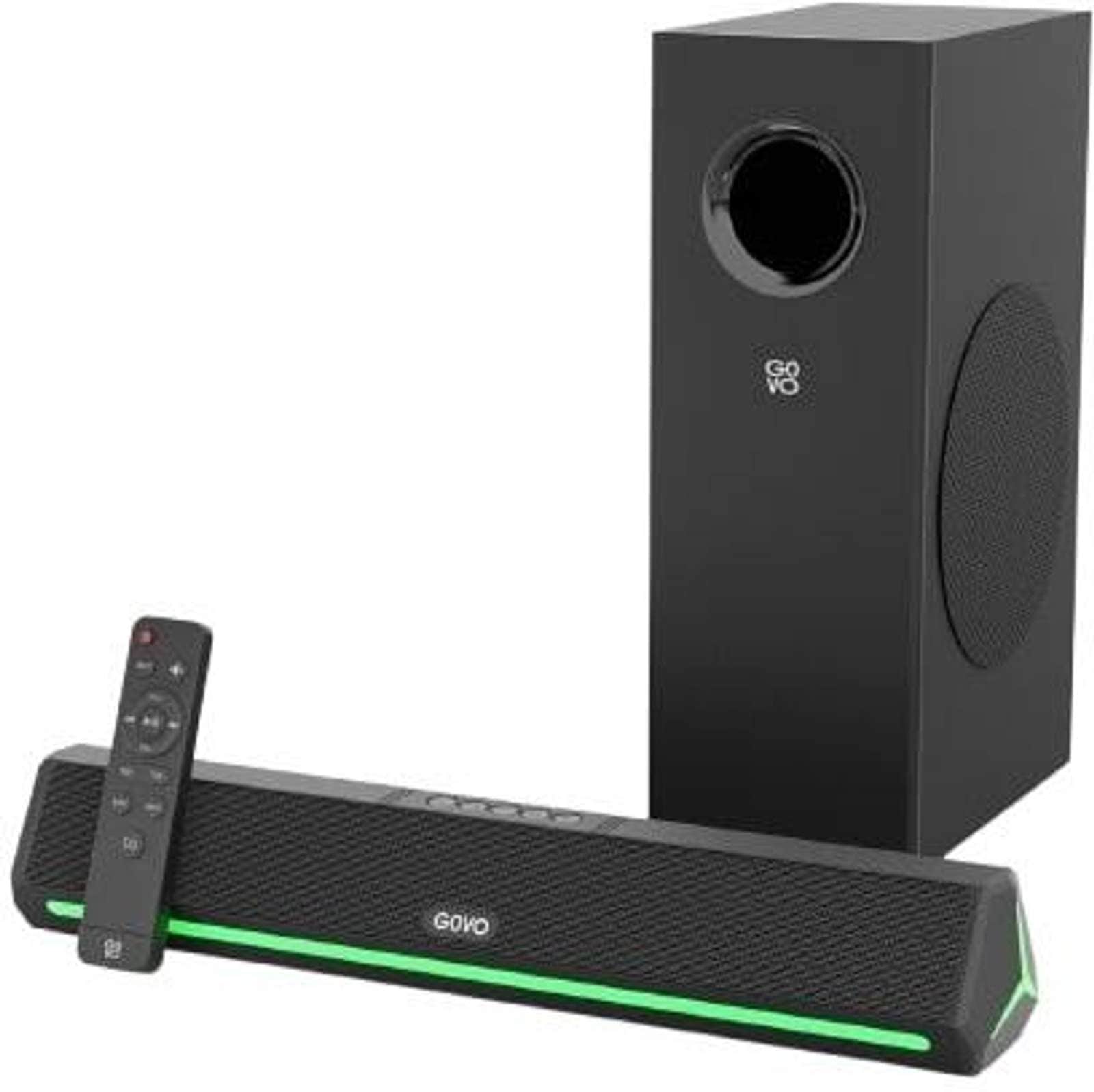 GOVO Gosurround 600 90 W Bluetooth Soundbar (Platinum Black, 2.1 Channel) Flipkart Deal