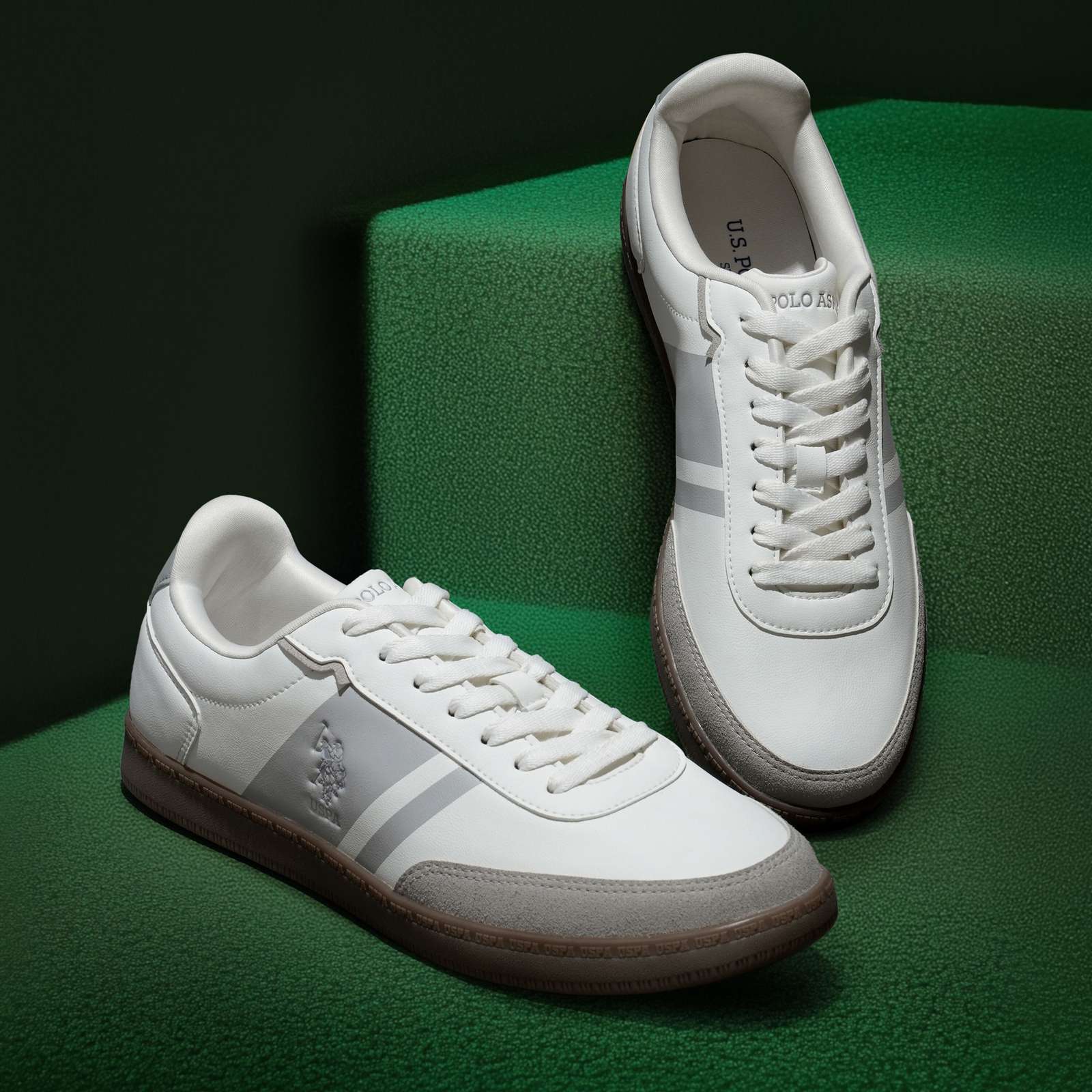 U.S. POLO ASSN. HILTON WHT Sneakers For Men (White , 8) Flipkart Deal