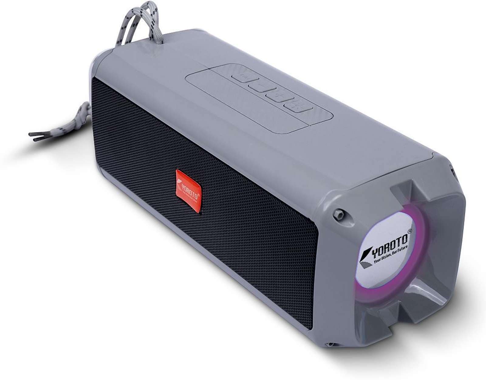 YOROTO YO-412BTL Wireless Speaker With RGB Light, Superior Sound and Thunder Bass 20 W Bluetooth Speaker (Grey, 2.0 Channel) Flipkart Deal