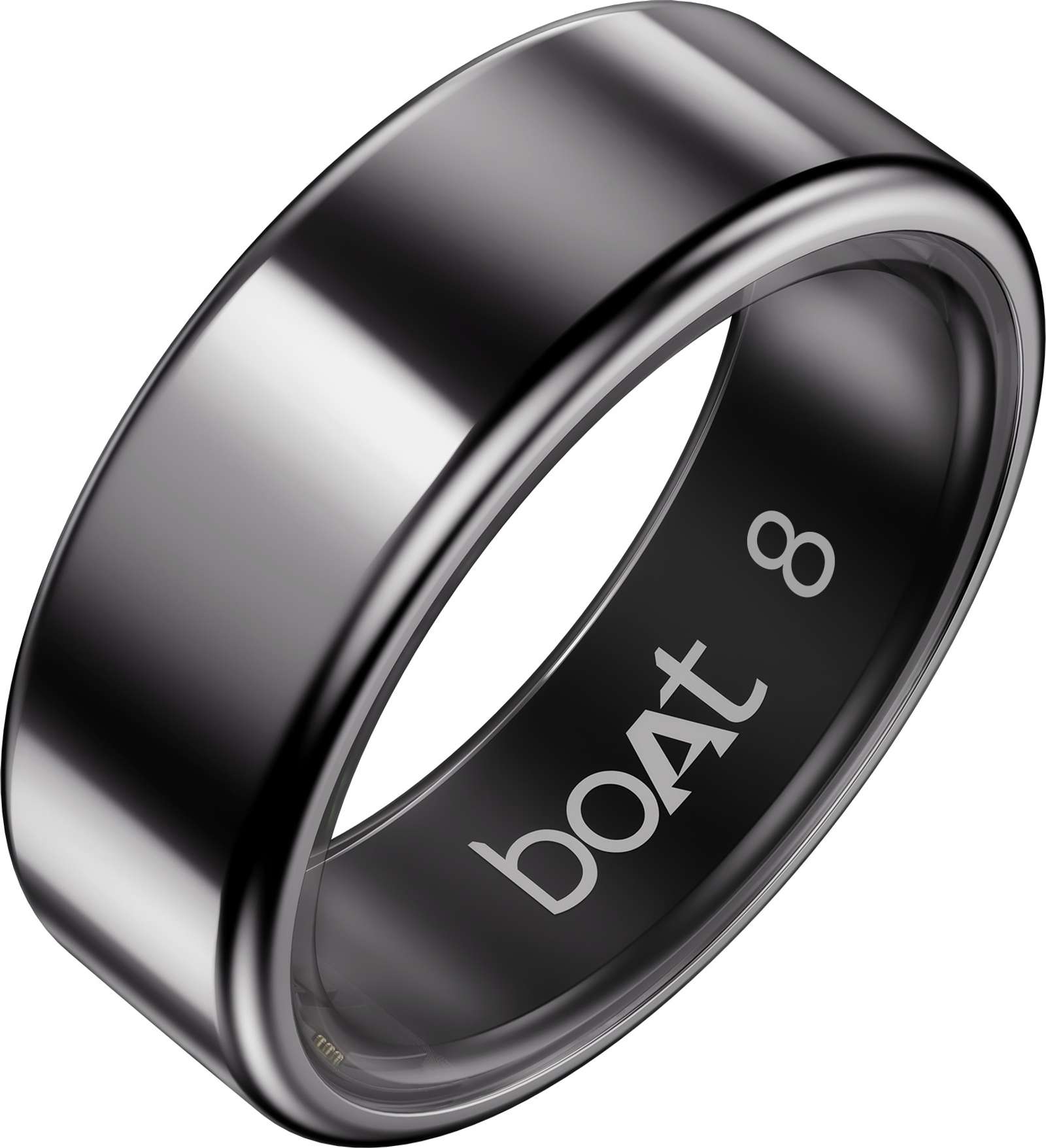 boAt Smart Ring Active Plus, Stainless-steel body, 5ATM, Sleep &amp; Health tracker Smart Ring (8, Midnight Black) Flipkart Deal
