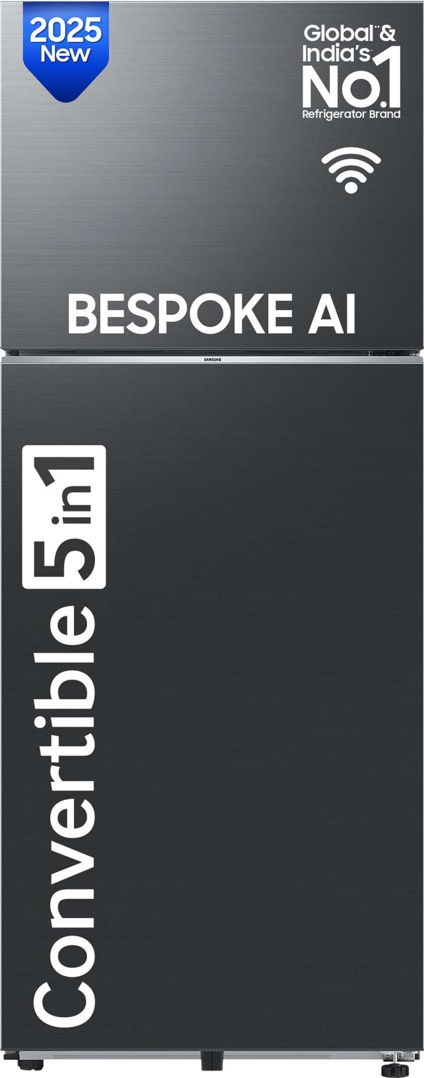 Samsung 467 L Frost Free Double Door Top Mount 3 Star Convertible Refrigerator (Luxe Black, RT80F51C3KHL) Flipkart Deal