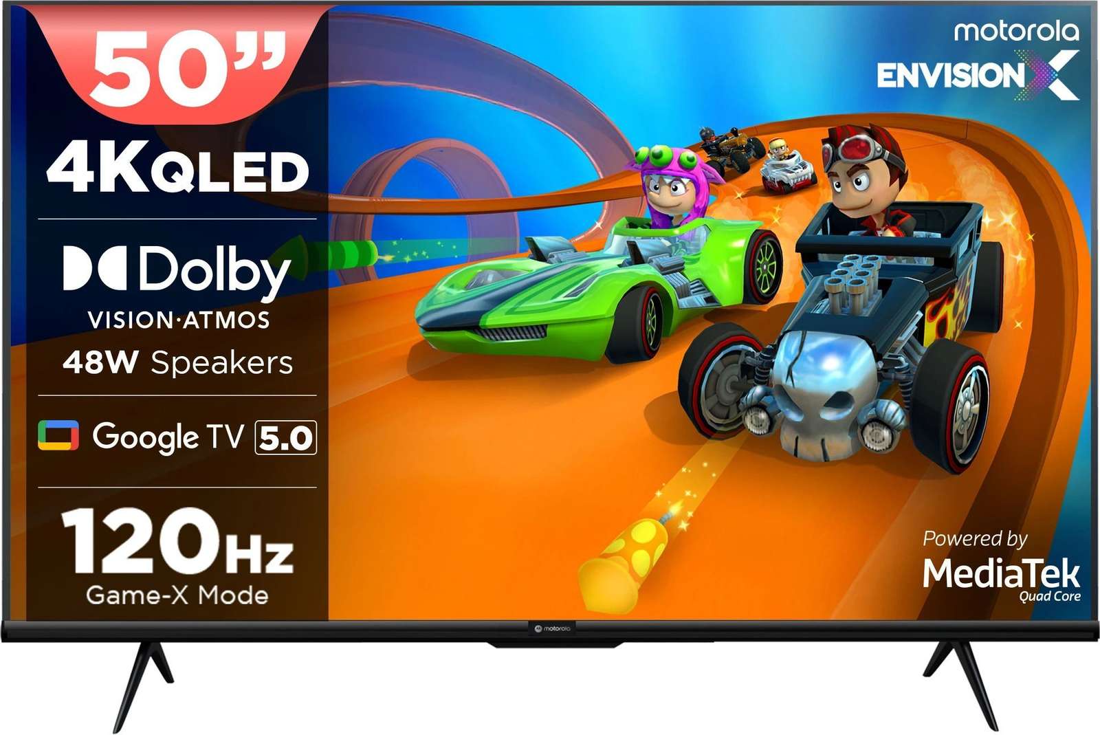 MOTOROLA 127 cm (50 inch) QLED Ultra HD (4K) Smart Google TV 2025 Edition (50UHDGQMVSAQ) Flipkart Deal