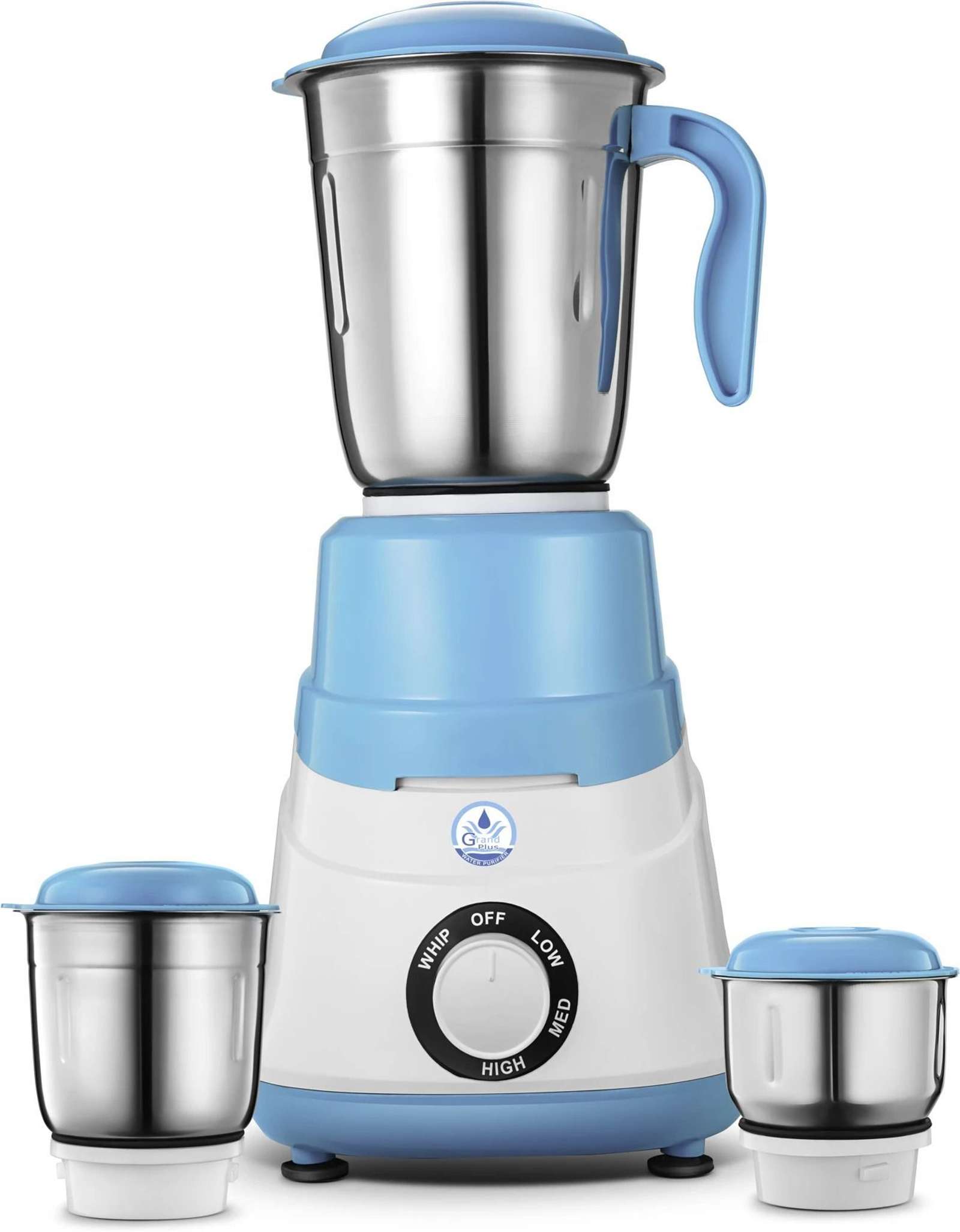 Grand plus Sky Blue 550 W Mixer Grinder (Neo | 3 Jars | White, Sky Blue) Flipkart Deal