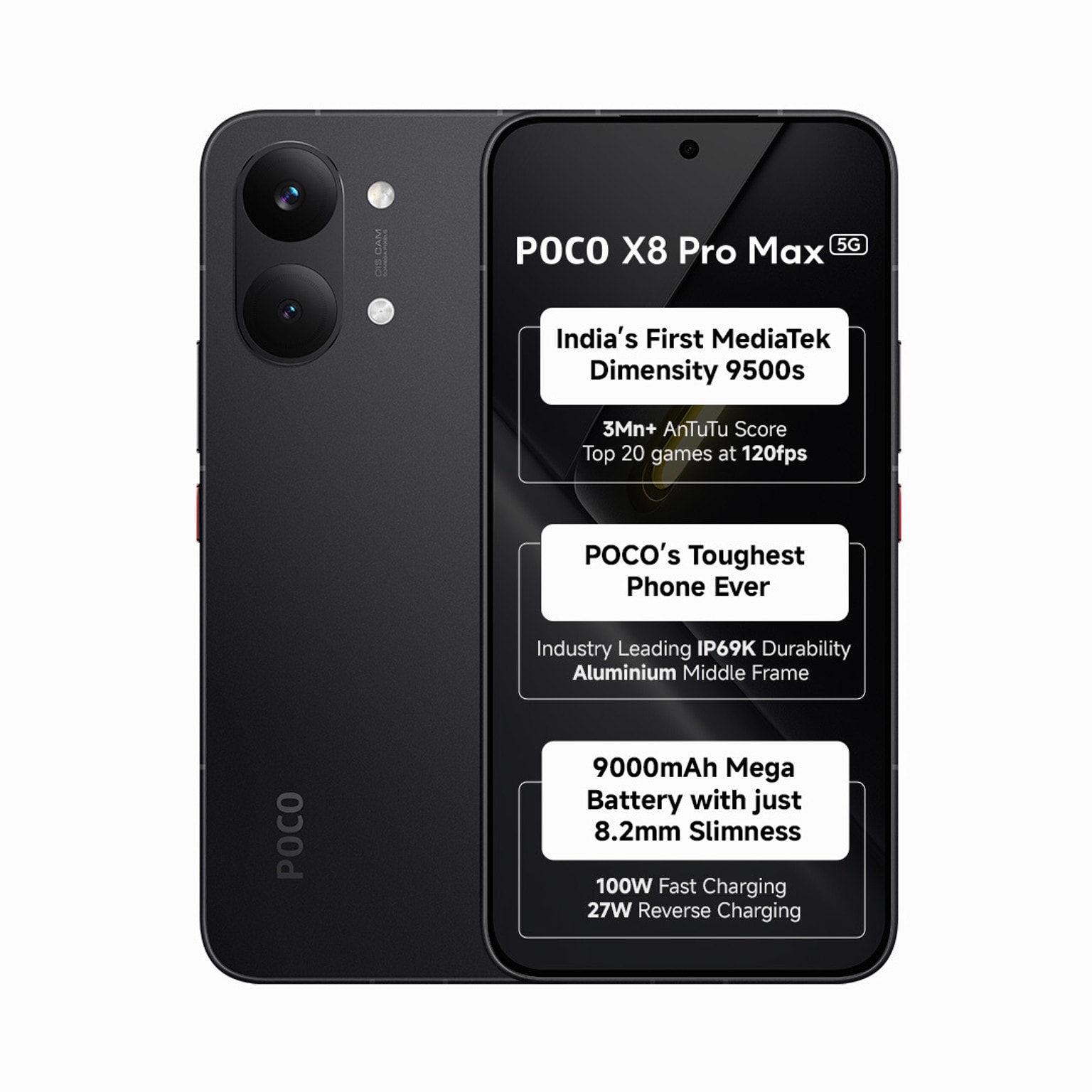 POCO X8 Pro Max (Black, 256 GB) (12 GB RAM) Flipkart Deal