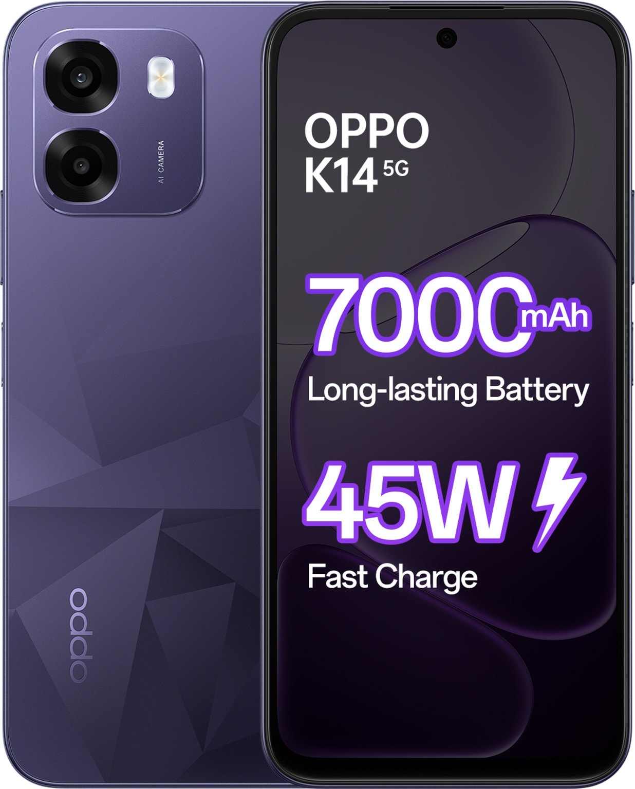 OPPO K14 5G (Prism Violet, 128 GB) (6 GB RAM) Flipkart Deal