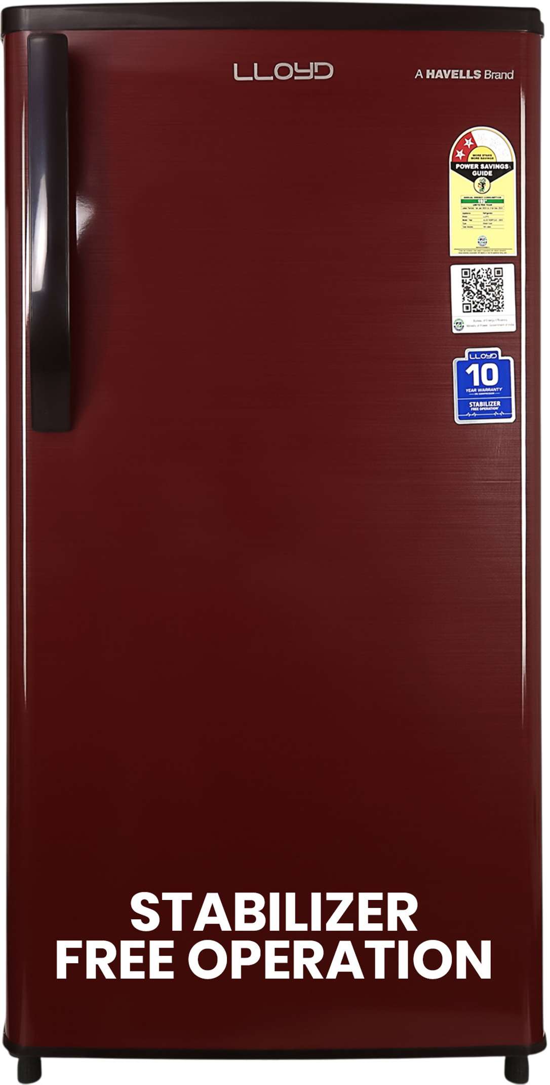 Lloyd 165 L Direct Cool Single Door 2 Star Refrigerator  with Big Bottle Storage Low NoiseStabilizer Free Operation (Royal Red, GLDC182RT2JC) Flipkart Deal