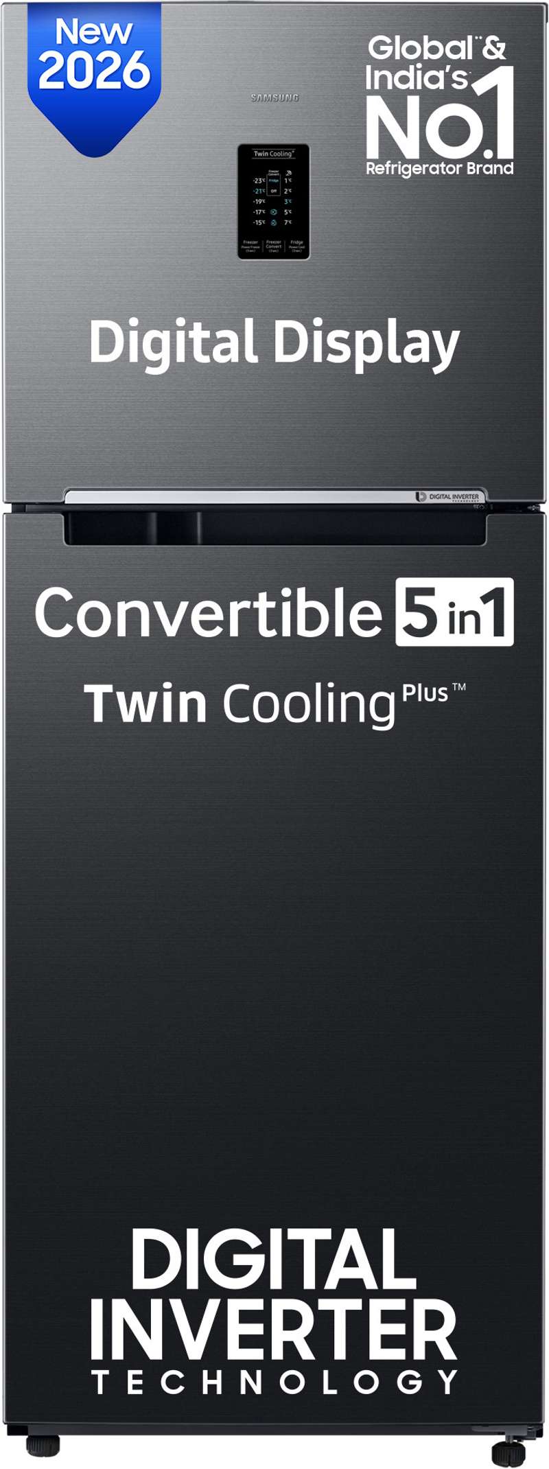 Samsung 301 L Frost Free Double Door 2 Star Refrigerator (BLACK DOI, RT31H4522B1/HL) Flipkart Deal
