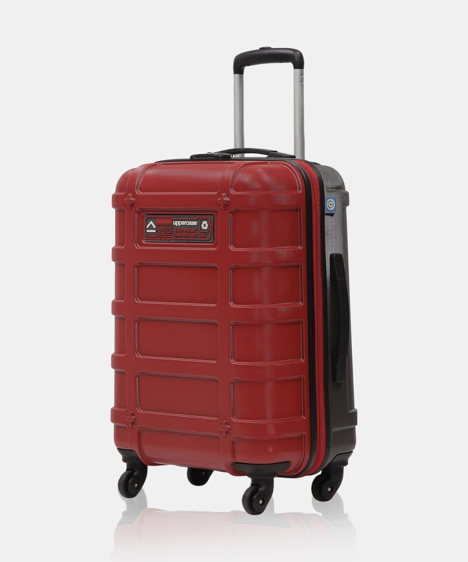 Uppercase Medium Check-in Suitcase (62 cm) 4 Wheels - Cargo Bag with Combination Lock & Mesh Convi Pack for Men and Women - Red Flipkart Deal