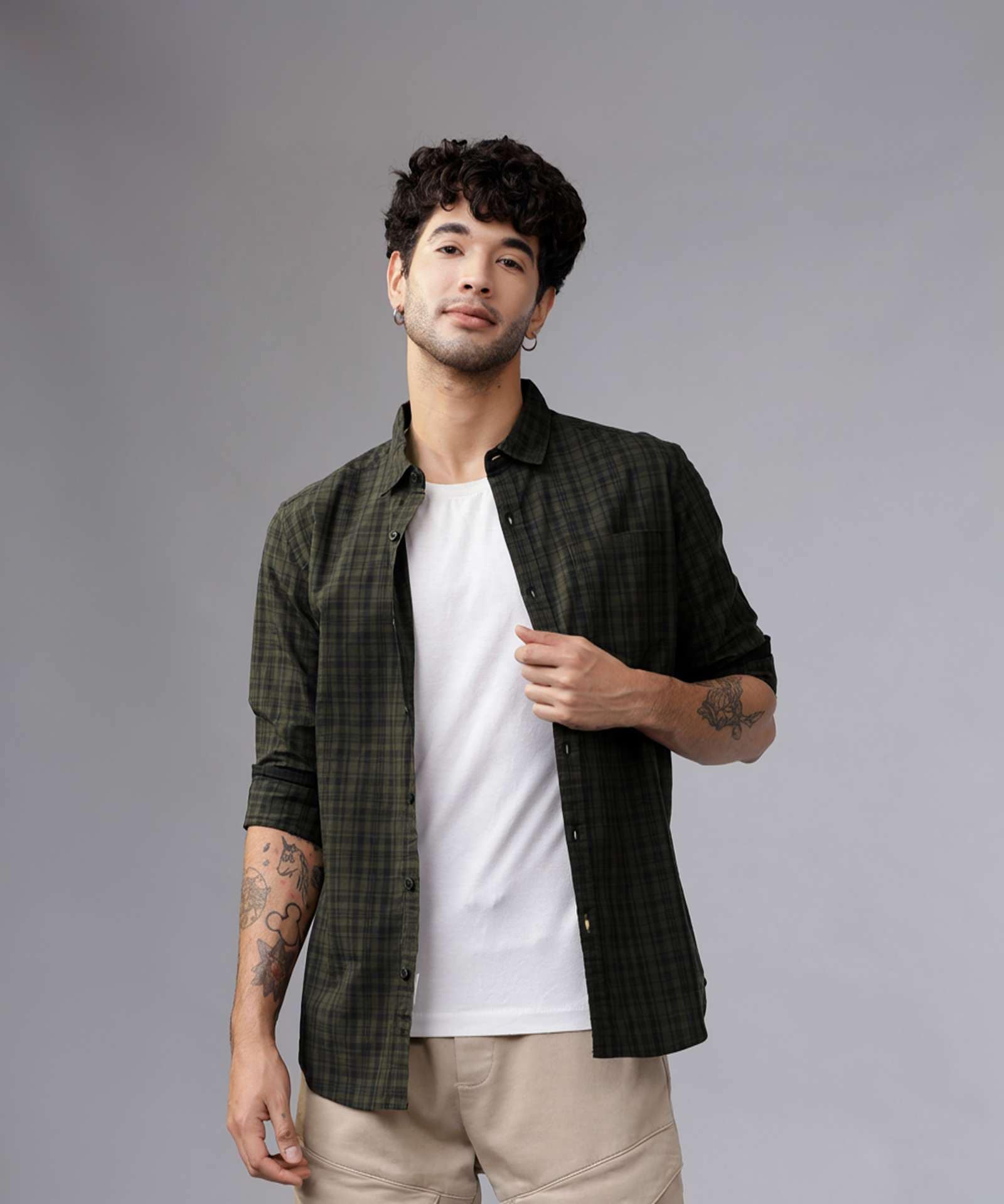 HIGHLANDER Men Slim Fit Checkered Casual Shirt Flipkart Deal