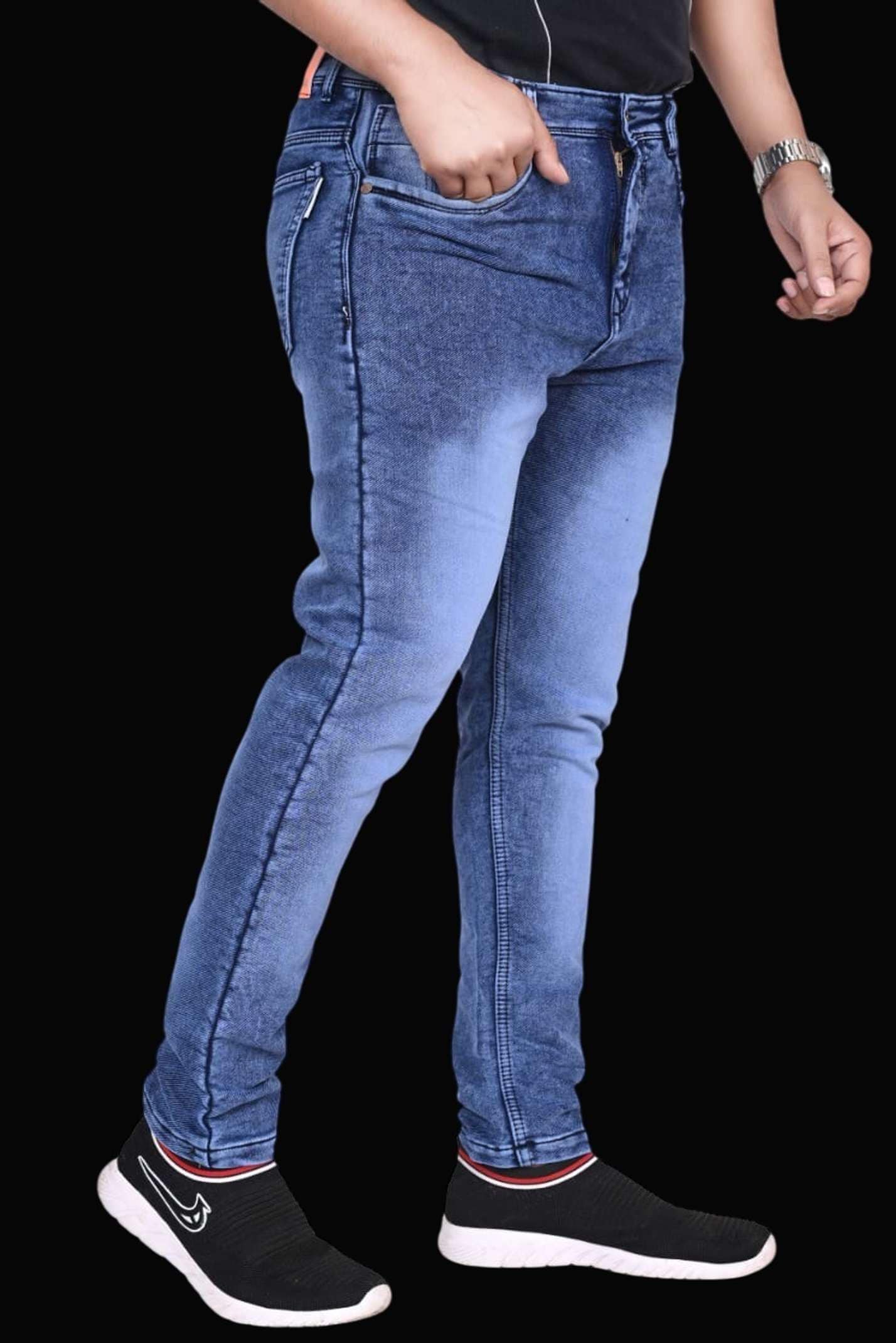 SK Fashion Men Slim Mid Rise Blue Jeans Flipkart Deal