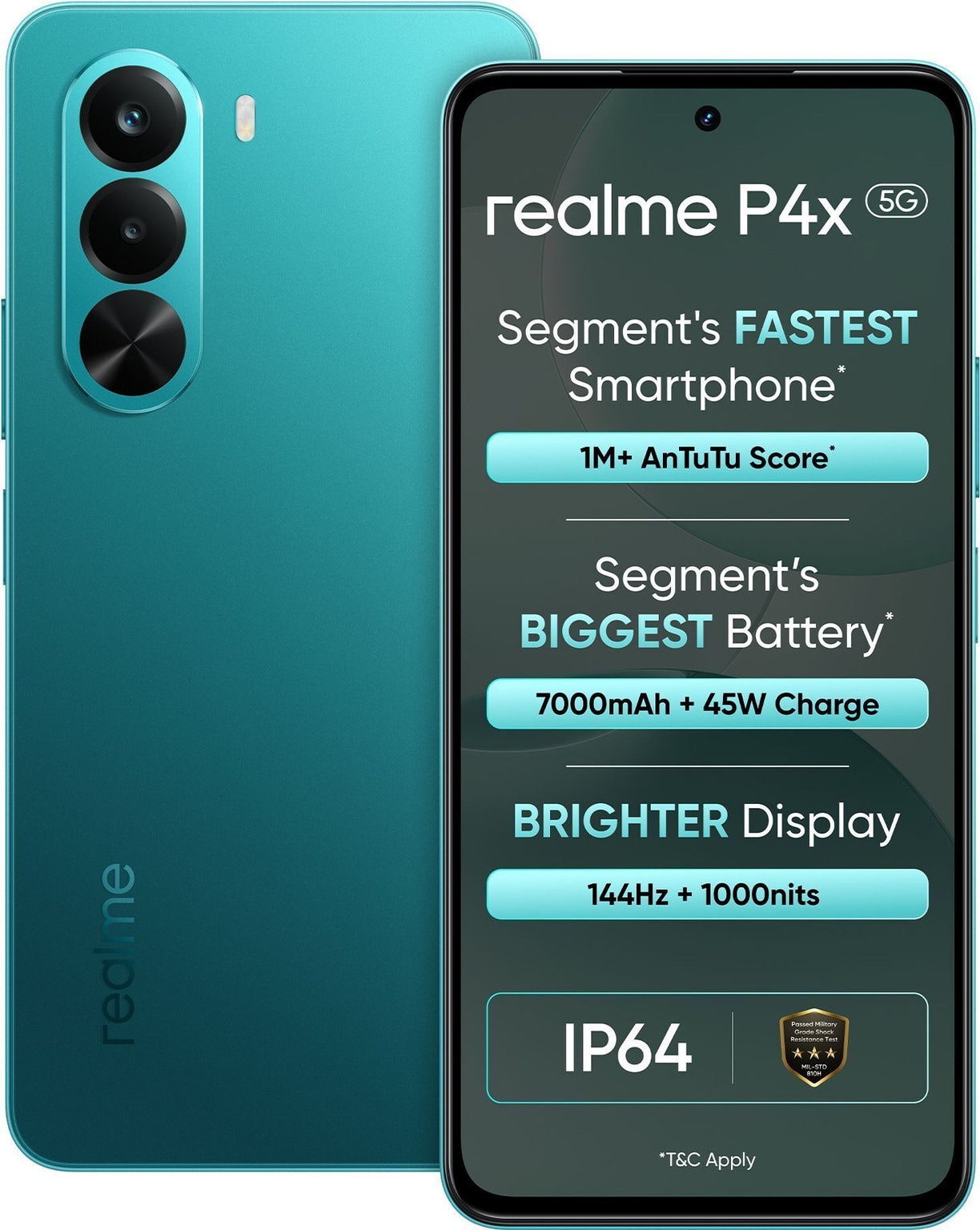 realme P4x 5G (Lake Green, 128 GB) (6 GB RAM) Flipkart Deal