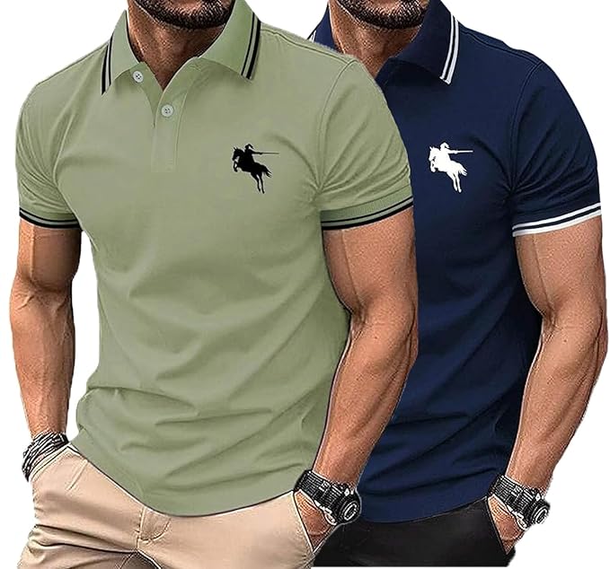 Lymio Polo T Shirt for Men || T Shirt for Man || Collar T Shirt Style Men (Packs Also Available) (Polo-18-21) Amazon Deal