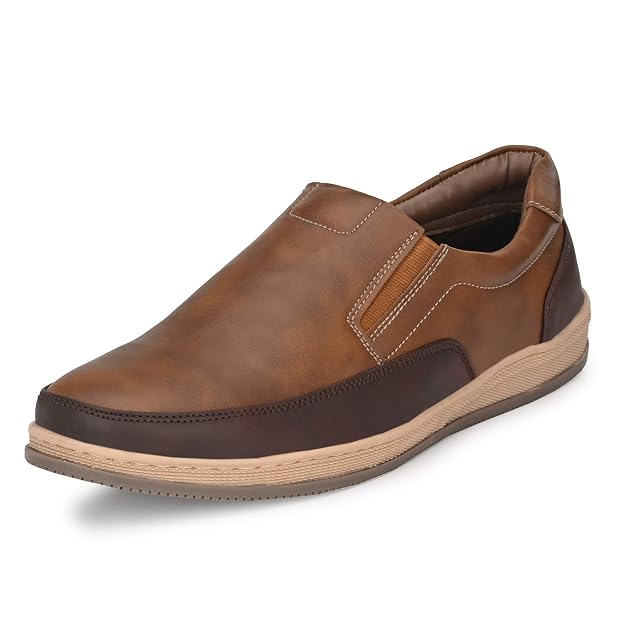 Centrino Men's Casual Moccasin Shoes, Brown, 11 UK Amazon Deal
