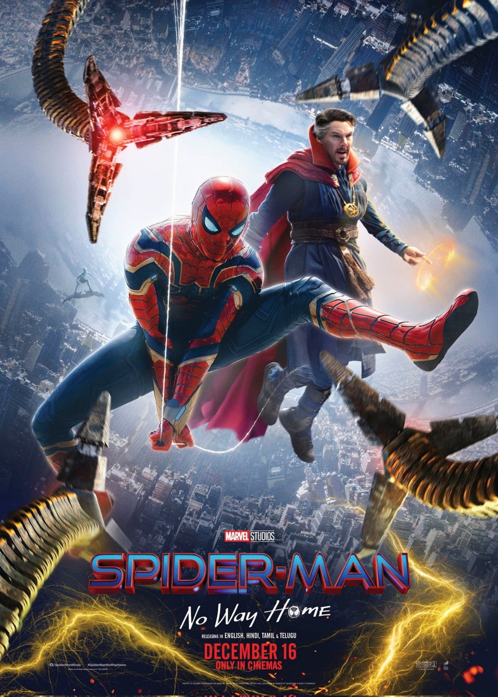 Spider Man No Way Home 2021 Movie BluRay Dual Audio Hindi Eng 480p 720p