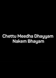 Chettu Meedha Dhayyam Nakem Bhayam