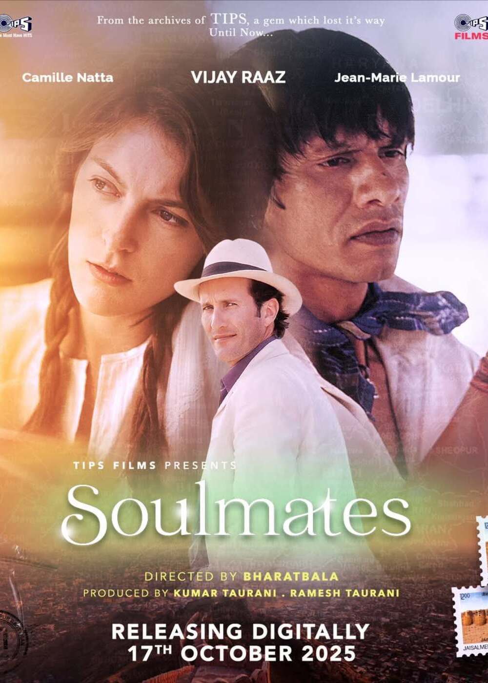 Soulmates (2025) Movie Poster featuring Vijay Raaz and Camille Natta