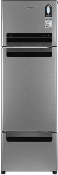 Whirlpool 260 L Frost Free Triple Door Refrigerator Fp 283d Protton Roy Magnum Steel