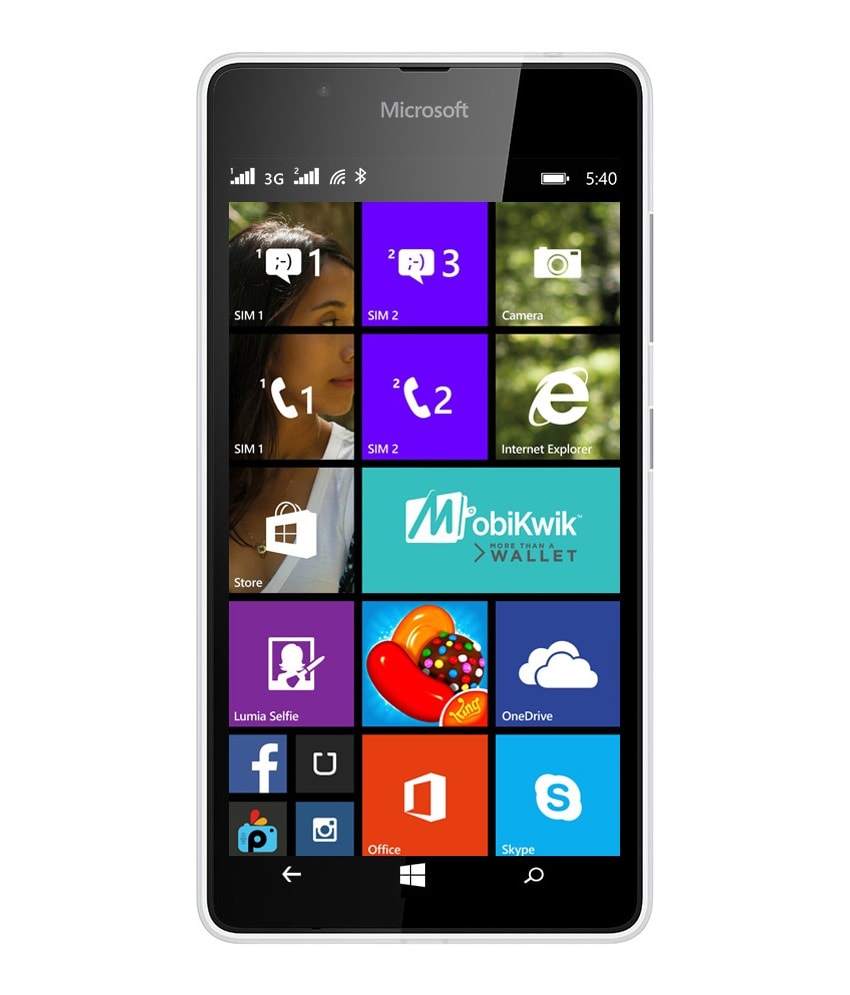 Buy Microsoft Lumia 540 (White, 1GB RAM, 8GB) Price in India (01 Jun ...