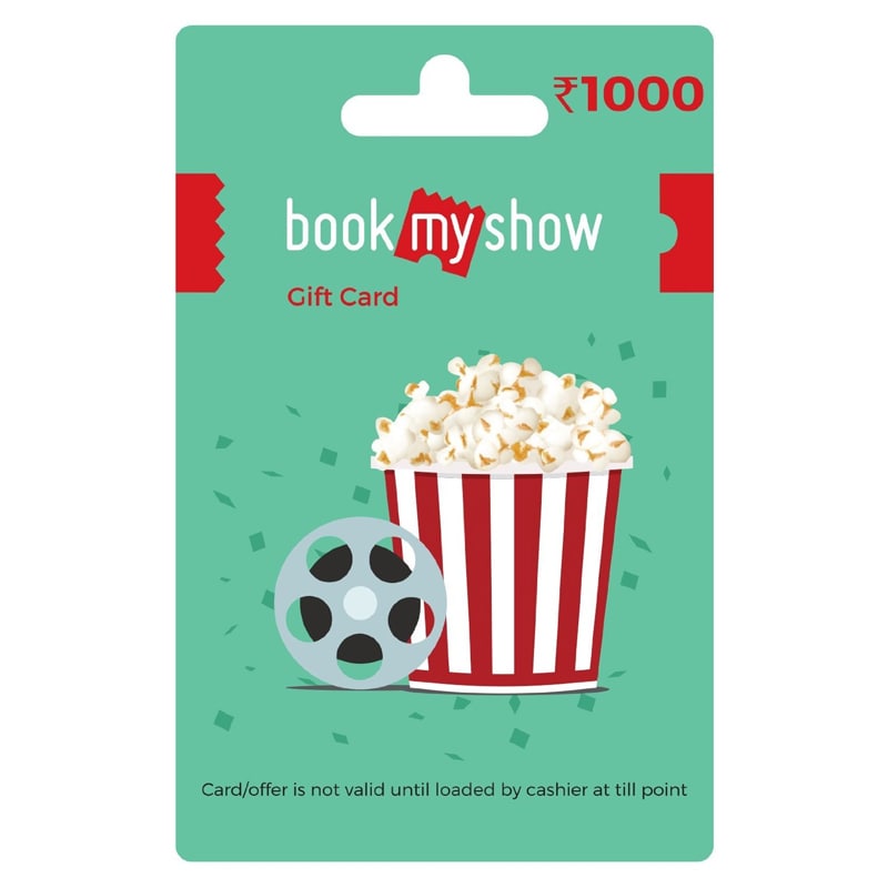 Book My Show Gift Card Rs 1000 Price in India – Buy Book My Show Gift ...