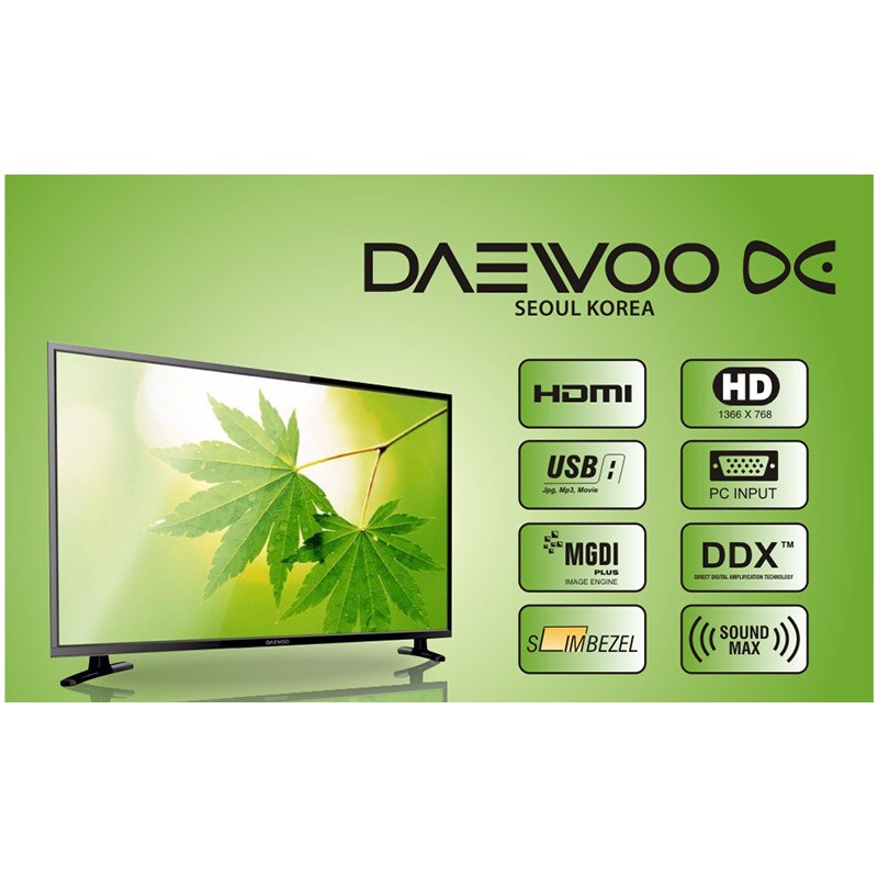 Daewoo MGDI Plus Led Television (80 CM/32 Inch) (2 X HDMI 1.4, 2 x USB) Price in India Buy